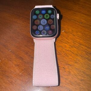 Apple Watch with Pink Band